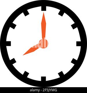 Wall clock icon design template vector illustration Stock Vector