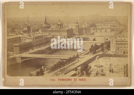 Panorama De Paris. Ernest Ladrey (French, active Paris, France 1860s) Stock Photo