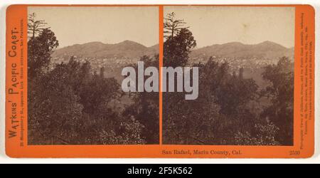 San Rafael, Marin County, Cal.. Carleton Watkins (American, 1829 - 1916) Stock Photo