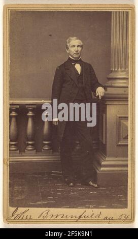 John Brownfield age 54.. Gibbon (American, active 1860s) Stock Photo
