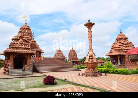 Beautiful Jagannath Temple of Dibrugarh. A Hindu Religious temple Stock Photo