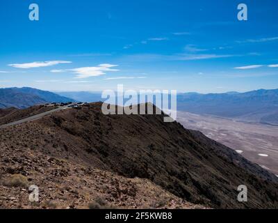 The viewpoint at Dante's View in Death Valley National Park, California, USA Stock Photo