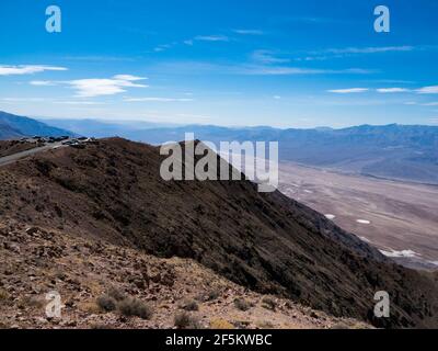 The viewpoint at Dante's View in Death Valley National Park, California, USA Stock Photo