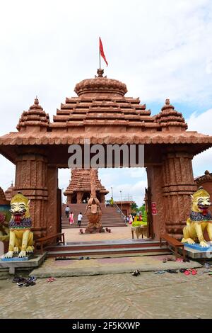 Beautiful Jagannath Temple of Dibrugarh. A Hindu Religious temple Stock Photo