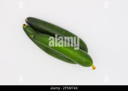 fresh cucumbers isolated on white, cucumber isolated on background Stock Photo