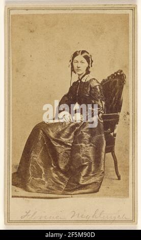 Florence Nightingale.. Edward Anthony (American, 1818 - 1888) Stock Photo