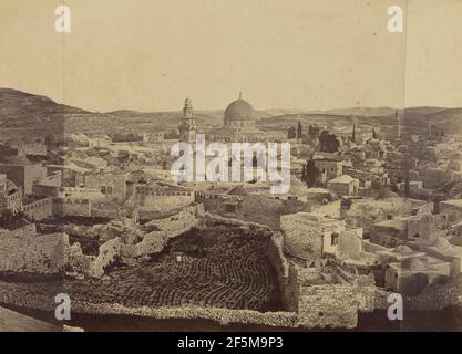 Panorama of Jerusalem. Othon Von Ostheim (Austrian, active about 1850 - early 1860s) Stock Photo