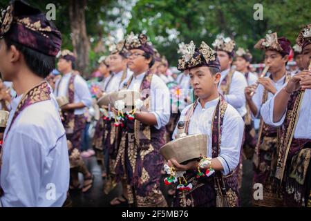 DENPASAR/BALI-JUNE 15 2013: Opening Bali Art festival Stock Photo