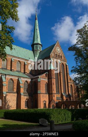 View around the church of the old cistercian monastery in Bad Doberan Stock Photo