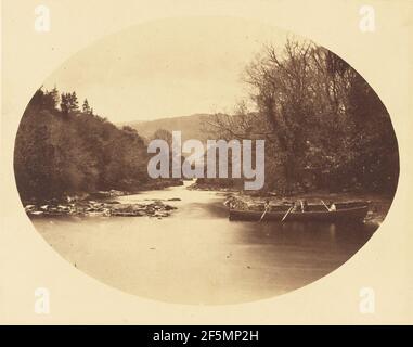 The Meeting of the Waters, Killarney. Lord Otho Fitzgerald (British, 1827 - 1882) Stock Photo