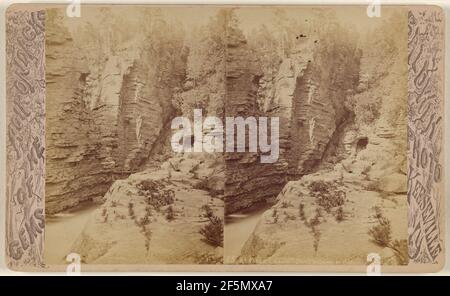 Ausable Chasm - Devil's Oven in distance.. G. W. Baldwin (American, 1849 - 1930) Stock Photo