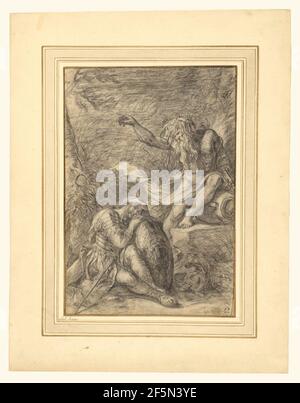 The Dream of Aeneas. Salvator Rosa (Italian, 1615 - 1673) Stock Photo