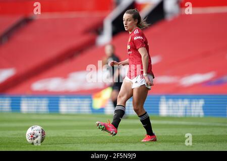 Manchester United's Ella Toone during the FA Women's Super League match at Old Trafford, Manchester. Picture date: Saturday March 27, 2021. Stock Photo