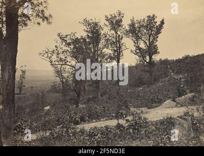 The Crest of Mission Ridge. George N. Barnard (American, 1819 - 1902) Stock Photo