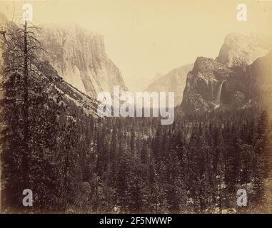 Yosemite Valley from Mariposa Trail. Carleton Watkins (American, 1829 - 1916) Stock Photo
