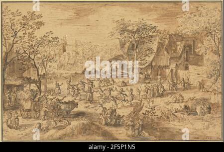 Peasant Kermis. David Vinckboons (Flemish, 1576 - about 1632) Stock Photo