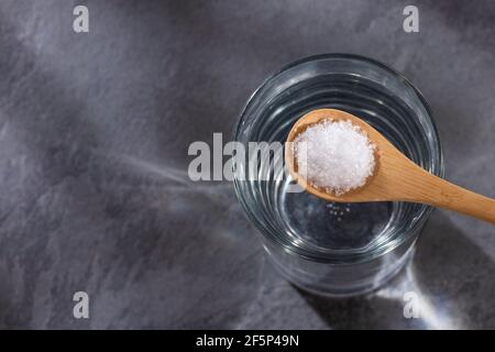 Magnesium chloride chemical component that comes mainly from sea water Stock Photo