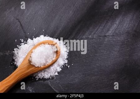 Magnesium chloride chemical component that comes mainly from sea water Stock Photo