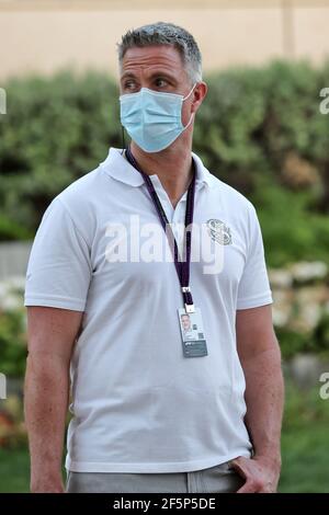 Sakhir, Bahrain. 27th Mar, 2021. Ralf Schumacher (GER). Bahrain Grand Prix, Saturday 27th March 2021. Sakhir, Bahrain. Credit: James Moy/Alamy Live News Stock Photo