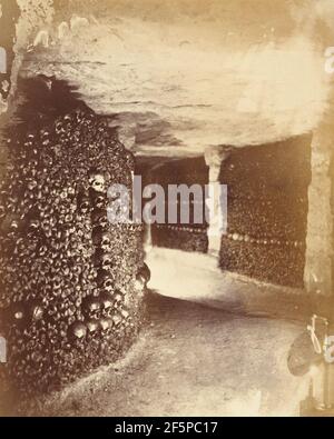 View in the Catacombs. Nadar Gaspard Félix Tournachon (French, 1820 - 1910) Stock Photo