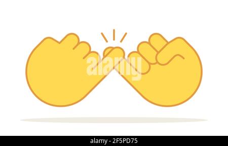 Trust emoji icon. Outline trust emoji vector icon color flat isolated ...