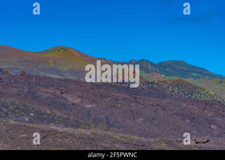 Volcanic landscape of La Palma, Canary islands, Spain. Stock Photo