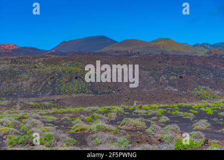 Volcanic landscape of La Palma, Canary islands, Spain. Stock Photo
