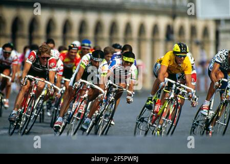 Veste Vintage Le Tour De France Années 90, Verte, Taille L, Coupe-vent Cyclisme