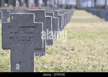Vienna, Austria. The military cemetery at the Central cemetery  in Vienna Stock Photo