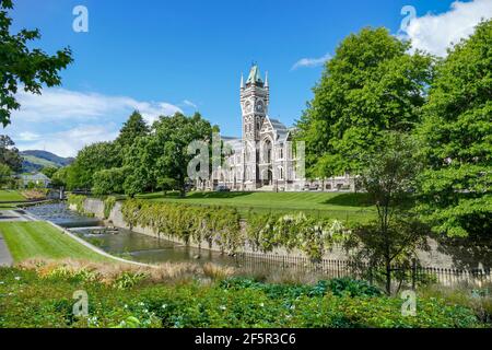 The University of Otago located in Dunedin, a city at the South Island of New Zealand Stock Photo