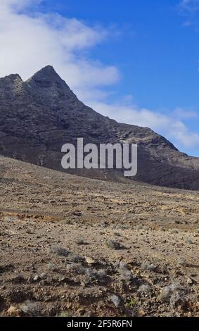 mountains surrounding barranco de las Damas on Fuerteventura Stock Photo