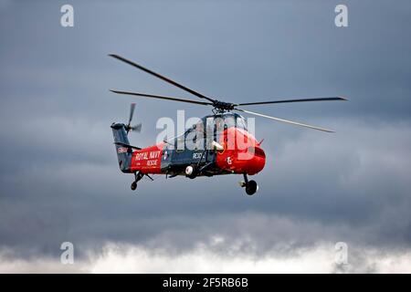 RNAS Yeovilton, Somerset, UK - July 13 2019: Westland Wessex HU Mk5  XT761 Search And Rescue variant at the RNAS Yeovilton International Air Day Stock Photo