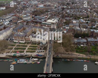 London Borough of Richmond upon Thames riverside Stock Photo