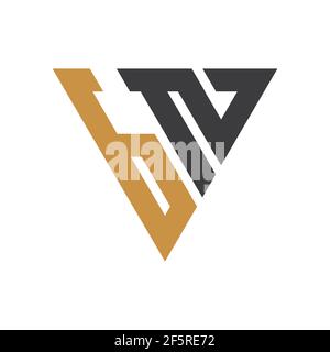 Initial bn letter logo vector template design. Creative abstract letter nb logo design. Linked letter nb logo design. Stock Vector