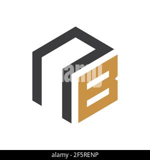 Initial bn letter logo vector template design. Creative abstract letter nb logo design. Linked letter nb logo design. Stock Vector