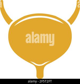 Bladder illustration logo icon isolated on white background Stock Vector