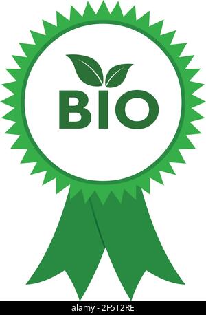 Bio label vector stock image isolated on white bacground Stock Vector