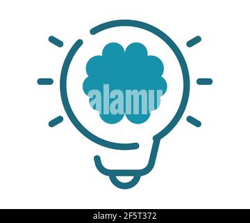 thought process think single isolated icon with solid line and dash ...