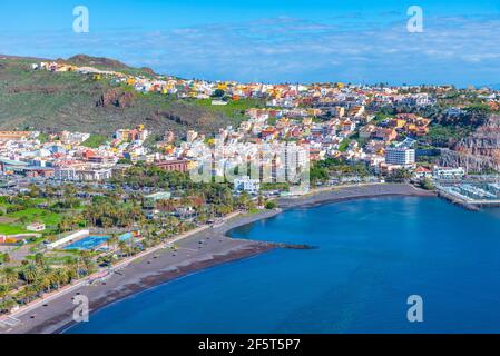 Panoramic view of San Sebastian de la Gomera, Canary Islands, Spain. Stock Photo