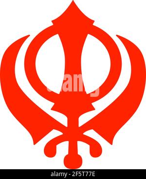 Vaisakhi Baisakhi design elements. New Year of the Sikhs. Khanda Stock Vector