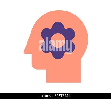 thought process think single isolated icon with outline style black and ...