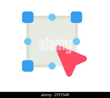 anchor point vector single isolated icon with solid line style vector ...