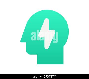 idea thinking inspire single isolated icon with gradient style vector illustration Stock Photo