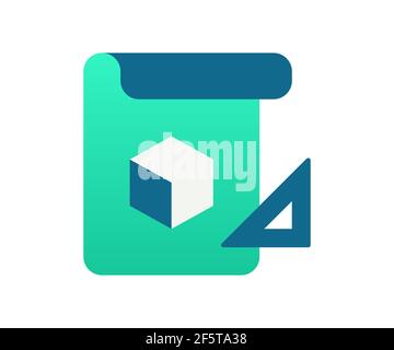 blueprint concept plan single isolated icon with filled line and ...