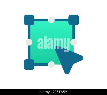 anchor point vector single isolated icon with solid line style vector ...