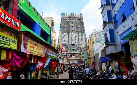 Sri meenakshi temple Stock Photo