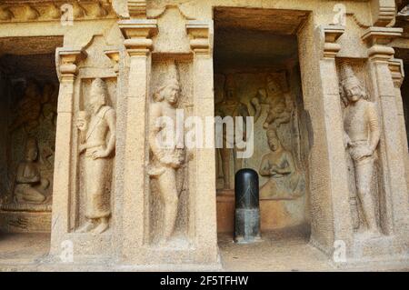 Mamallapuram, varaha cave Stock Photo