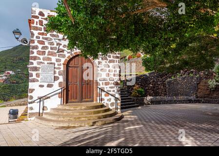 Church at masca village situated in a picturesque valley, Tenerife, Canary Islands, Spain. Stock Photo