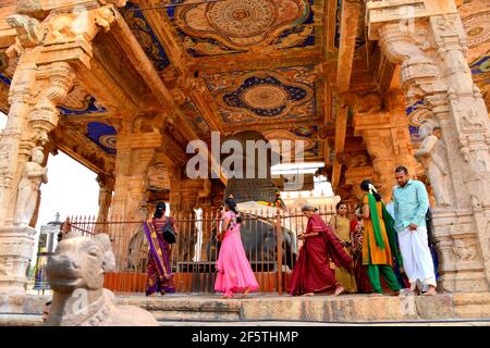 Thanjavur-Brihadeeswara Temple Stock Photo