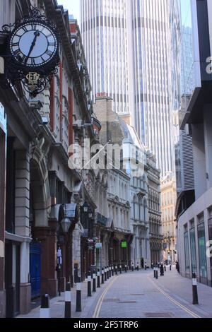 Throgmorton Street, City of London Stock Photo